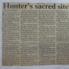 Hunter Valley Sacred Sites, Newcastle Herald 1985. Newcastle Library.